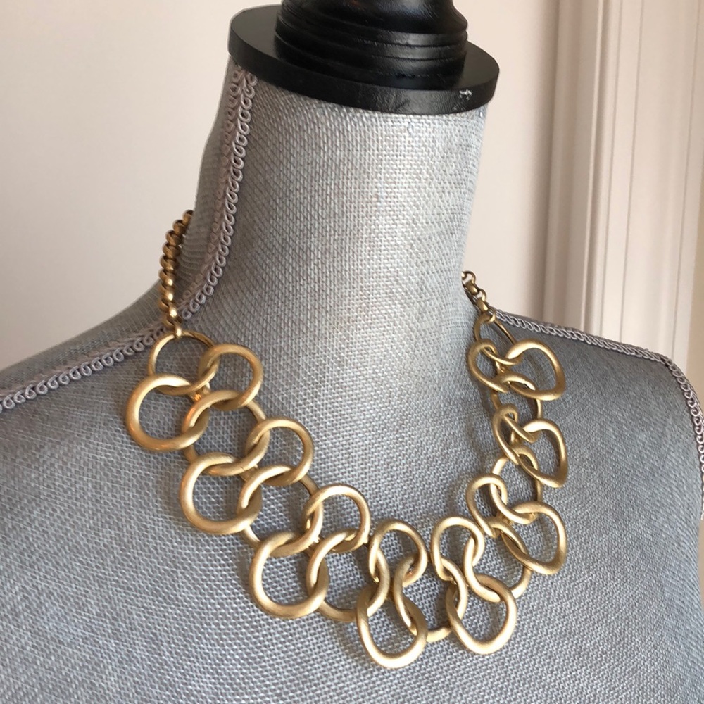 Gold statement necklace